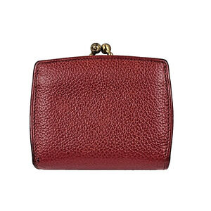 Coach Vintage Leather Kiss lock Coin Wallet Red Exterior/ Red Interior